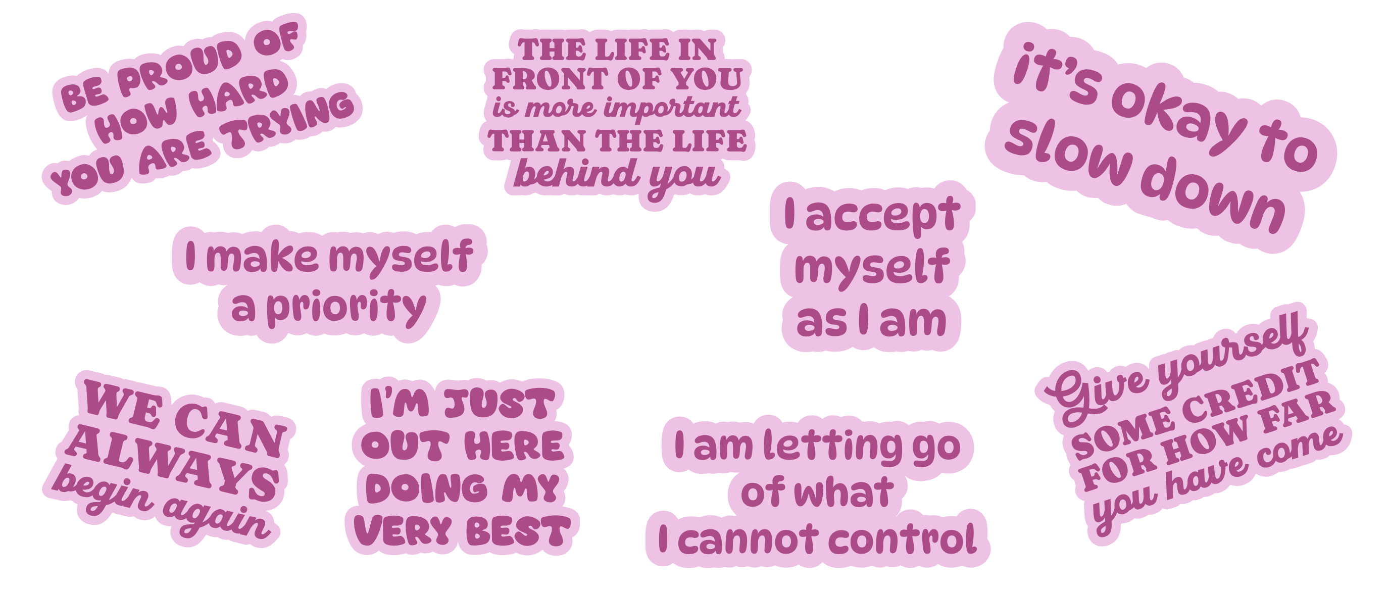 Affirmationen Pink/Rosa