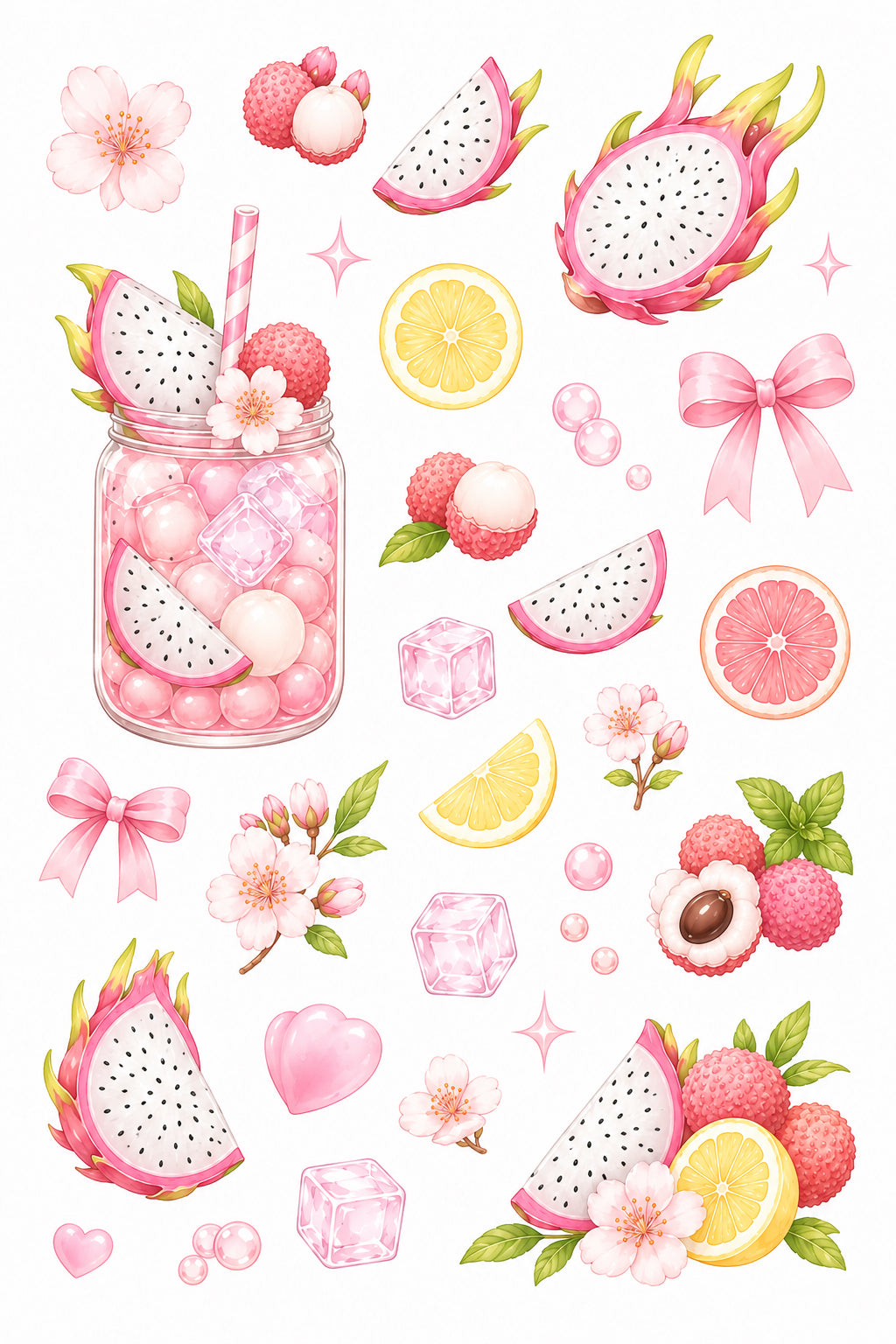 Drachenfrucht.Lychee