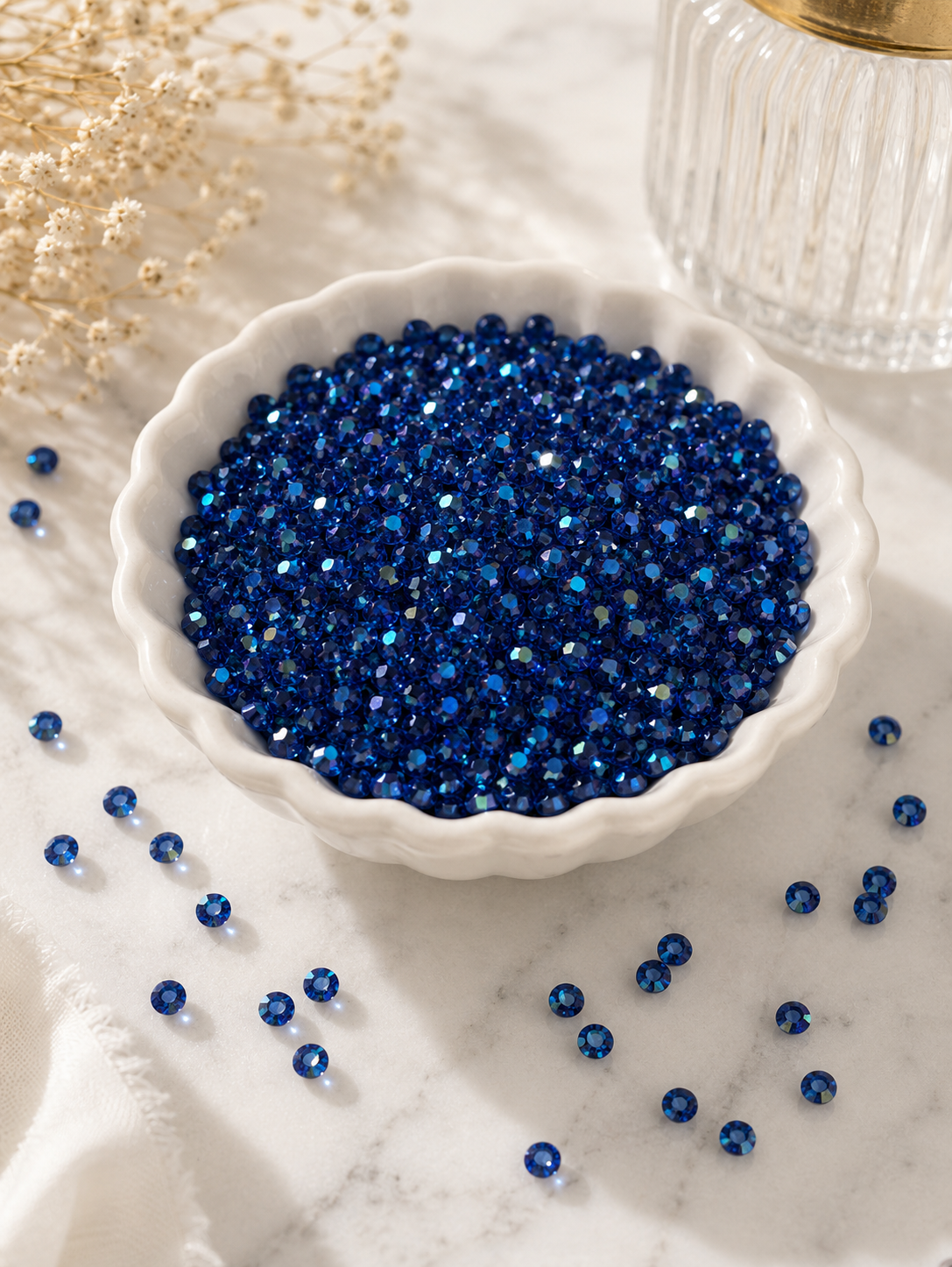 Diamanten Tintenblau