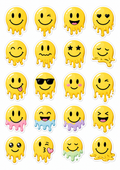 Schmelzende Smileys
