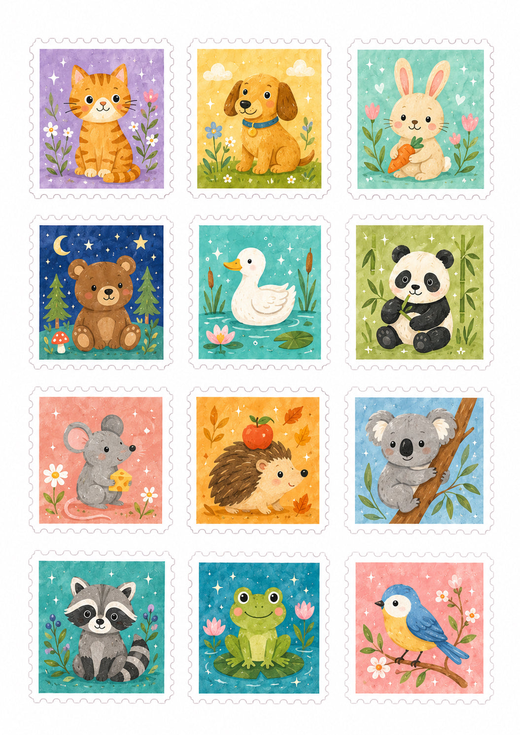 Tierchen Briefmarken