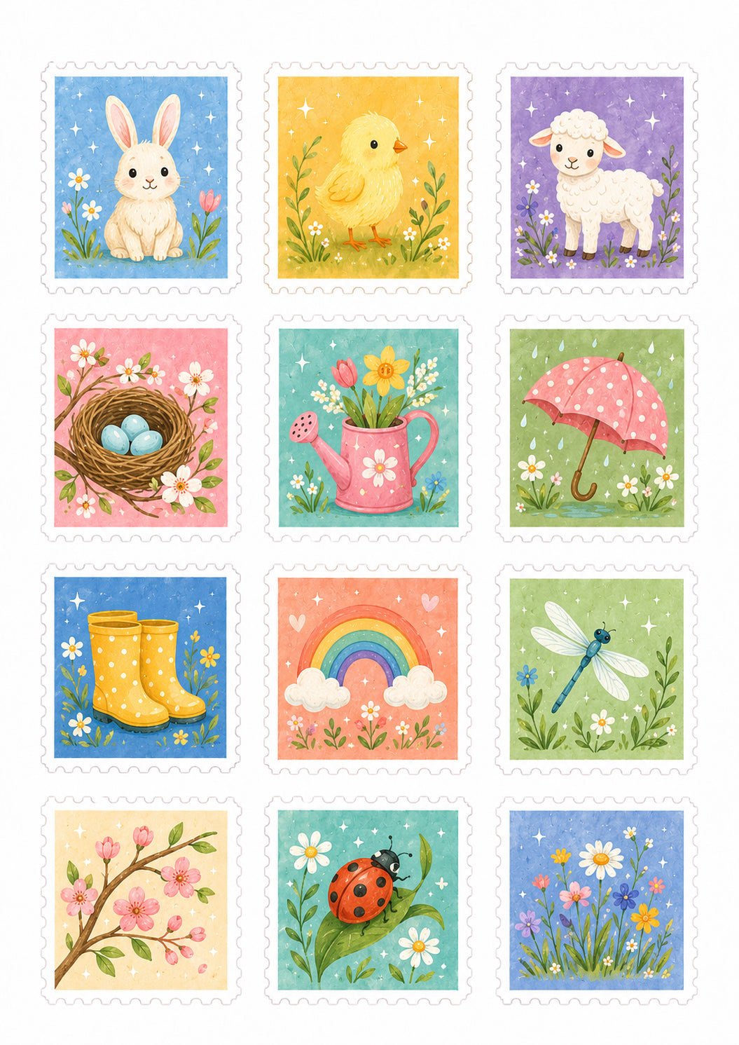 Frühlingserwachen Briefmarken