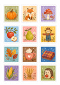 Herbstliche Briefmarken