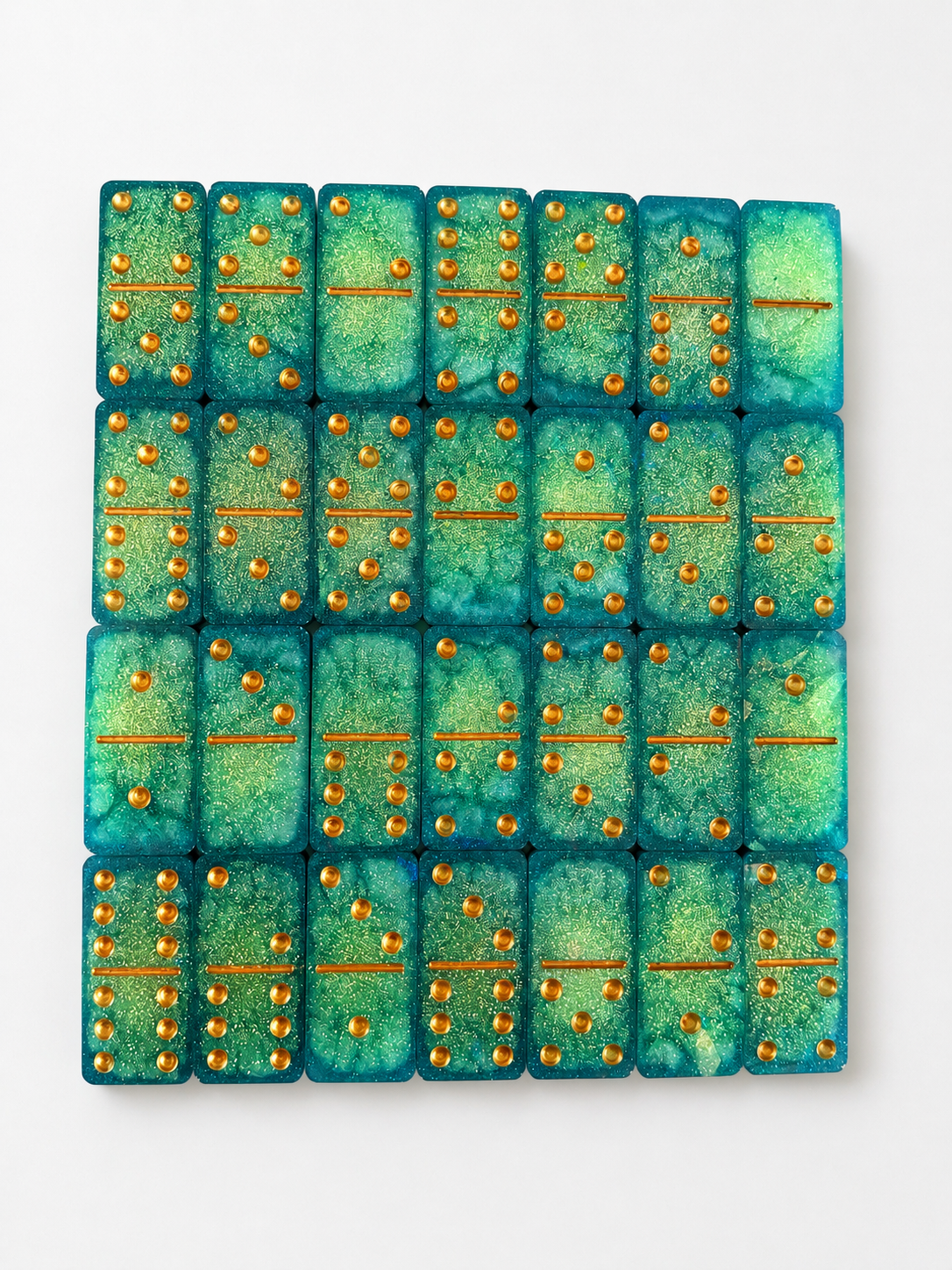 Domino - Grün/Gold