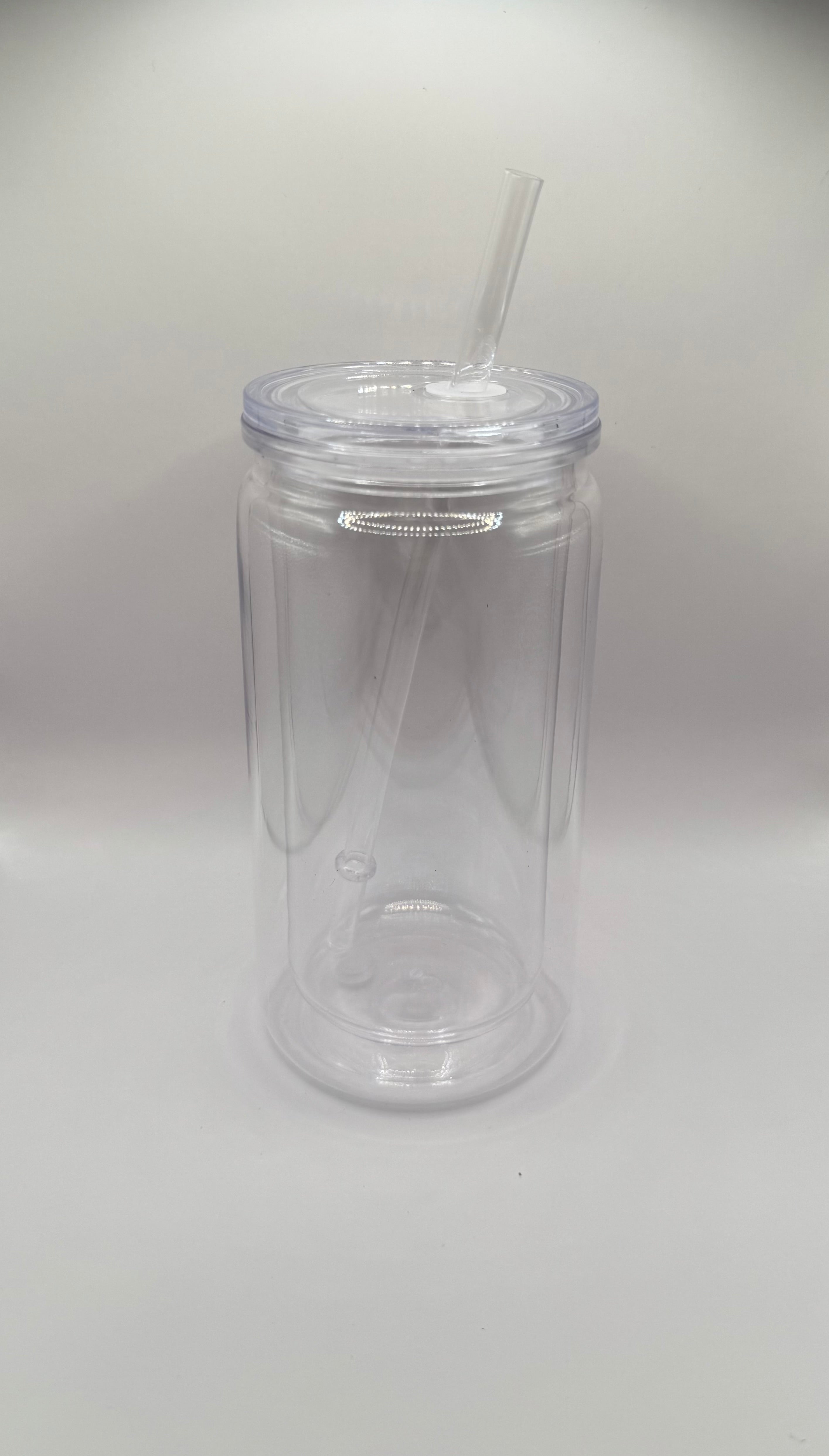 Transparent -Doppelwandiger Kunststoffbecher