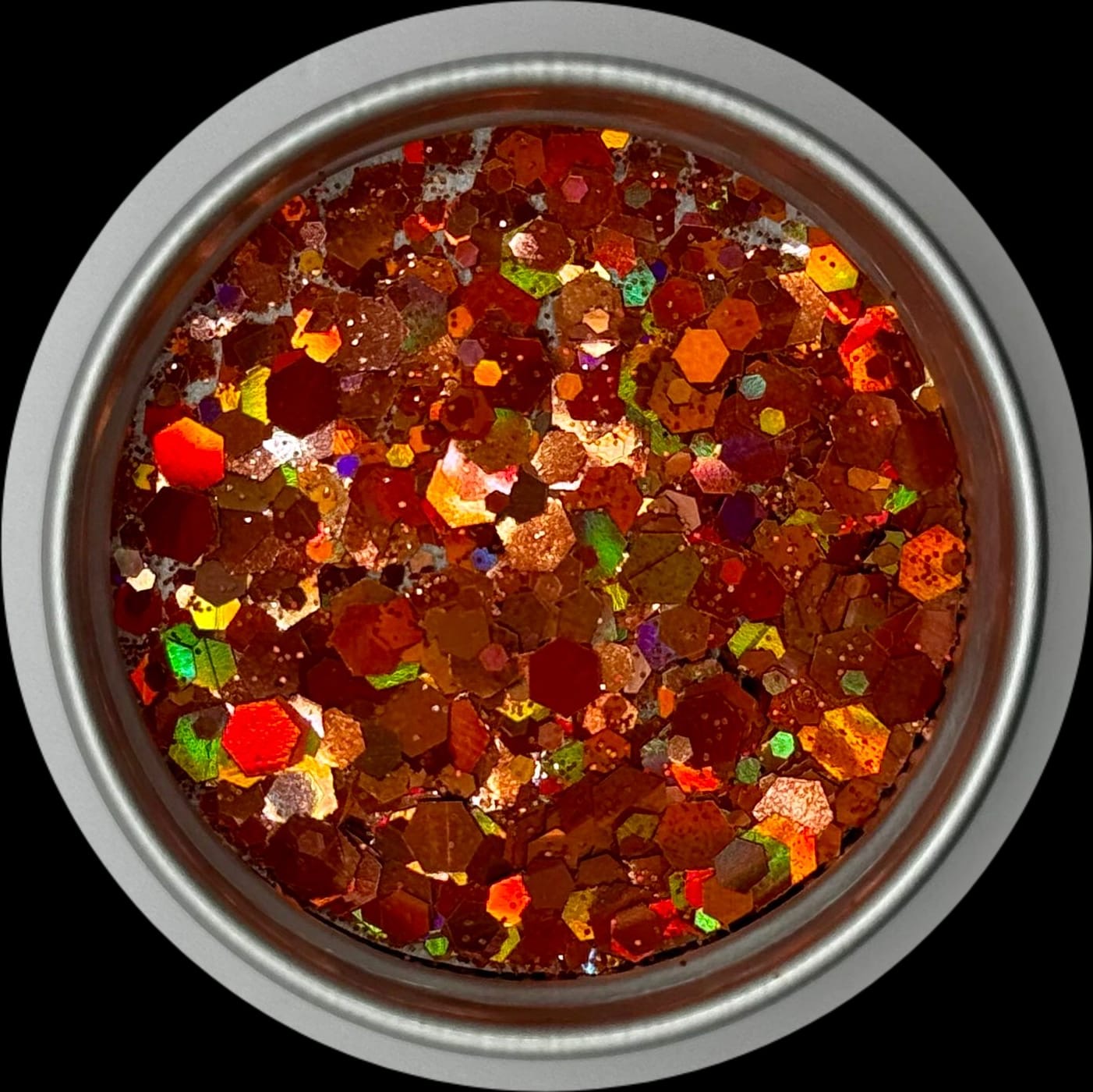 Orange - Grober Glitzer