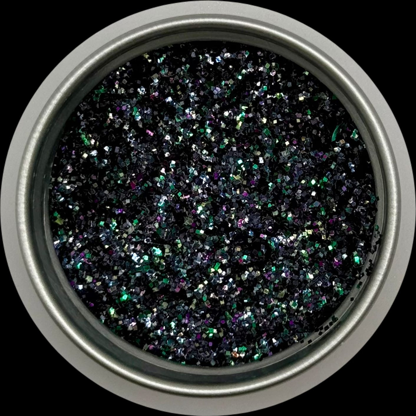 Schwarz - Feiner Glitzer