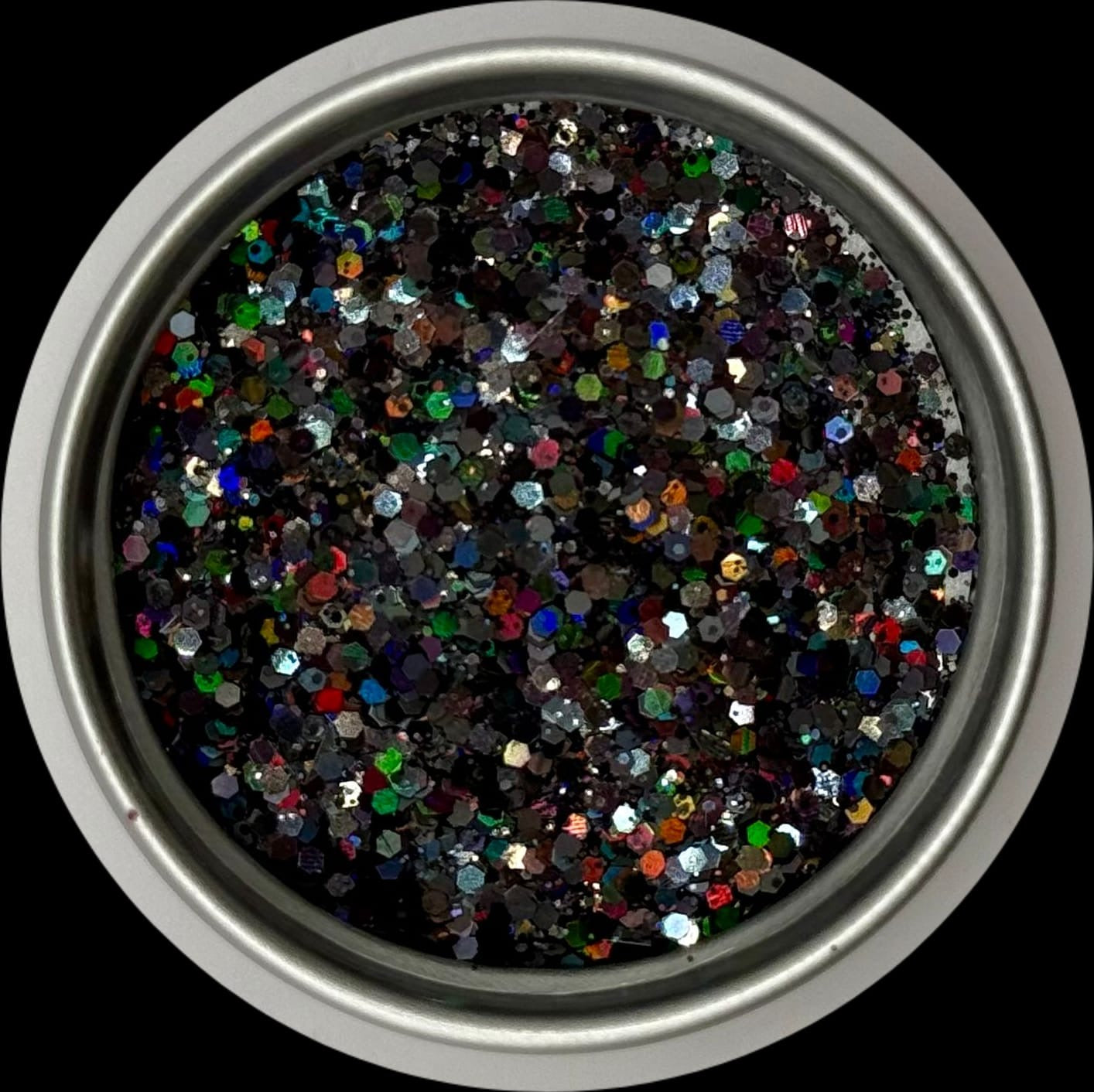 Schwarz - Feiner Glitzer