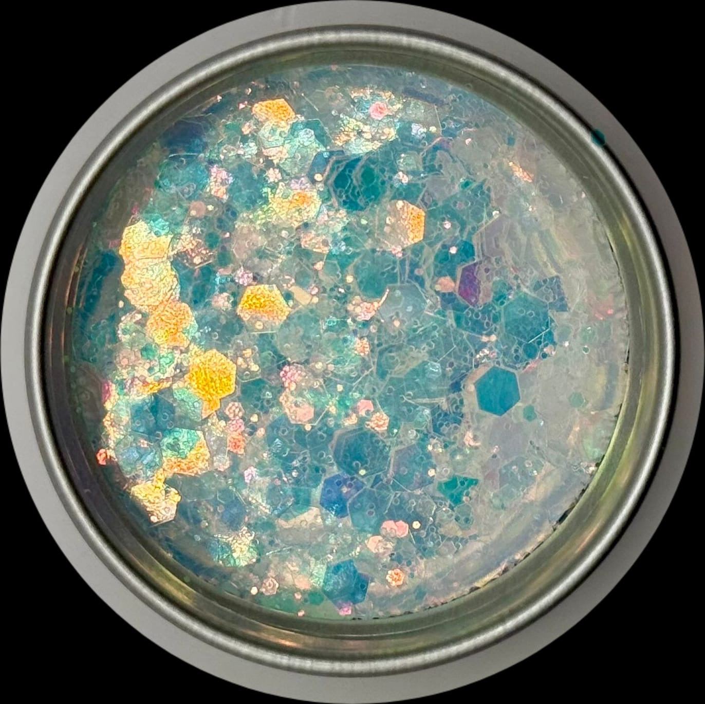 Weiss - Grober Glitzer