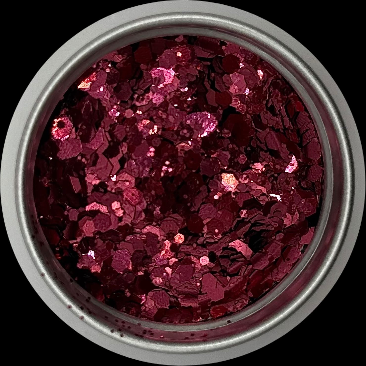 Bordeaux - Grober Glitzer